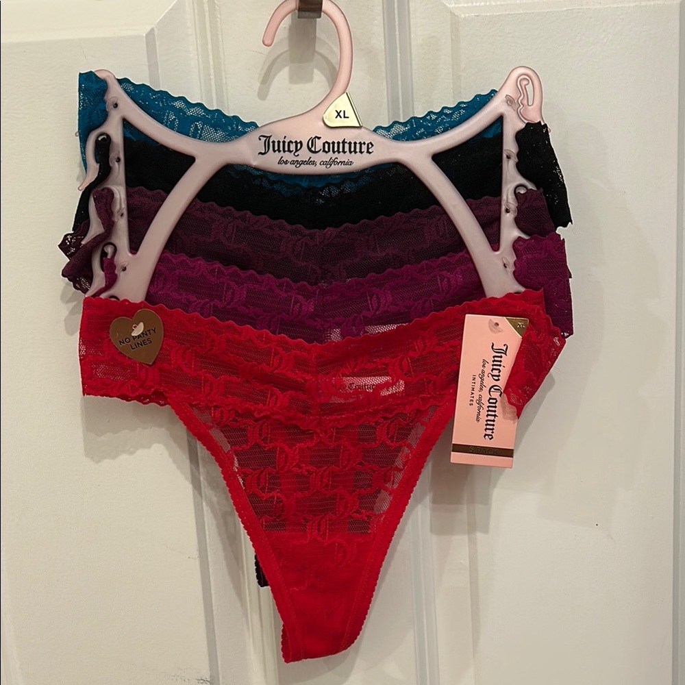 Juicy Couture Vibrant Lace Thong Collection